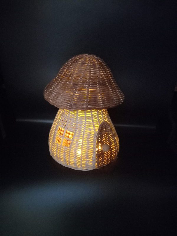 rattan tasarım, Mantar Ev, mushroom house, rattan, handmade