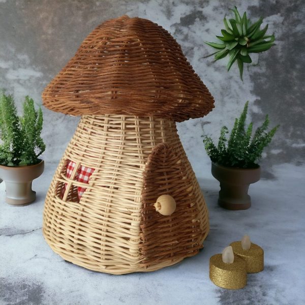 rattan tasarım, Mantar Ev, mushroom house, rattan, handmade