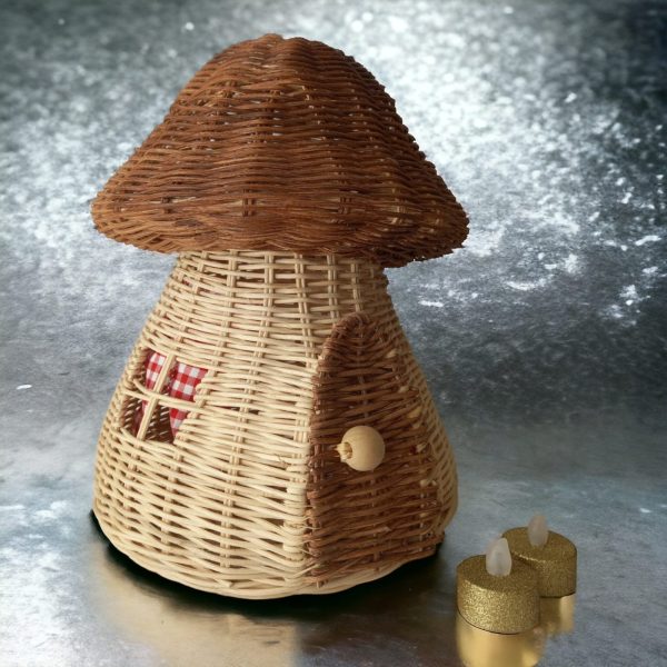 rattan tasarım, Mantar Ev, mushroom house, rattan, handmade